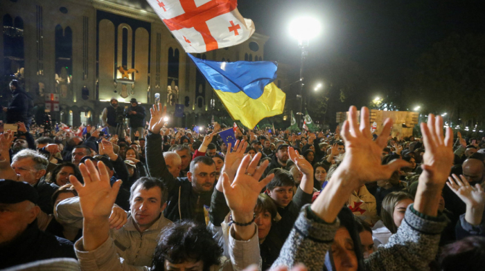 Thousands protest in Georgia as opposition challenges election results