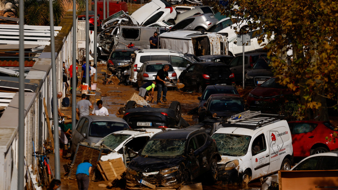 Protests over Spain flood response interrupt visit by king to stricken Valencia suburb