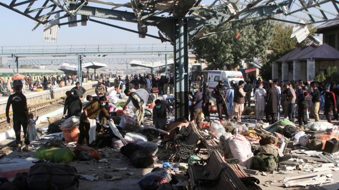 Bomb blast in Pakistan kills at least 24 people and injures dozens at a railway station