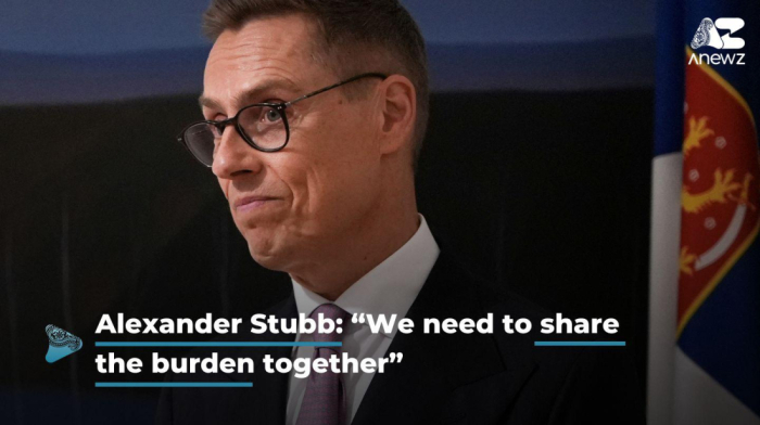 Alexander Stubb at COP29: "We need to share the burden together."