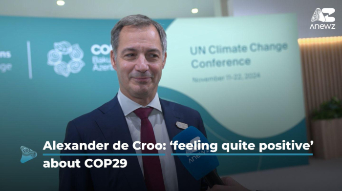 Belgian Prime Minister 'feeling quite positive' about COP29