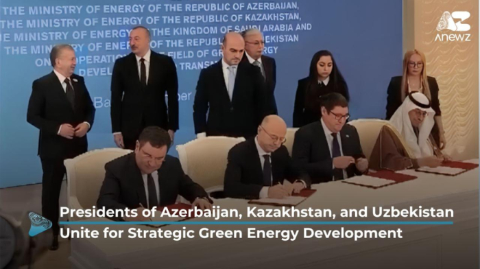 Presidents of Azerbaijan, Kazakhstan, and Uzbekistan Unite for Strategic Green Energy Development