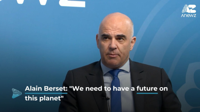 Alain Berset: "We need to have a future on this planet."