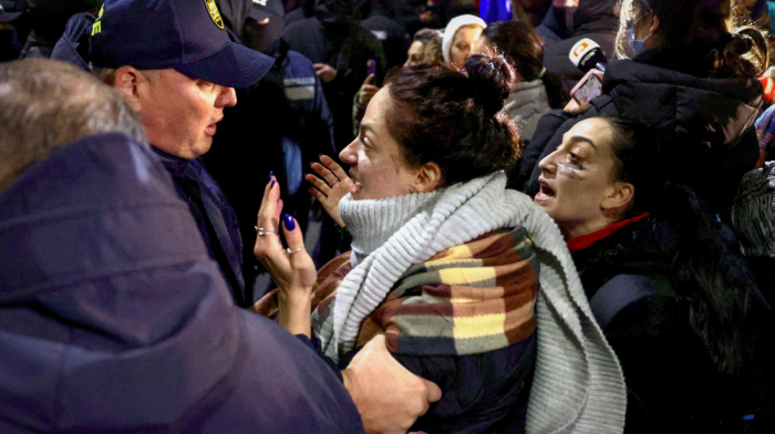 Georgia detains 16 protesters after clashes over disputed election