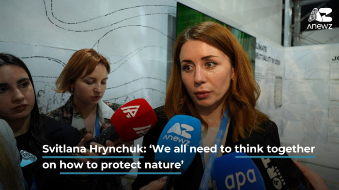 Svitlana Hrynchuk: ‘We all need to think together on how to protect nature’