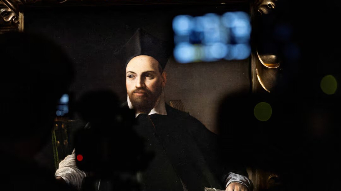 Caravaggio Portrait Showcasing to the Public in Rome