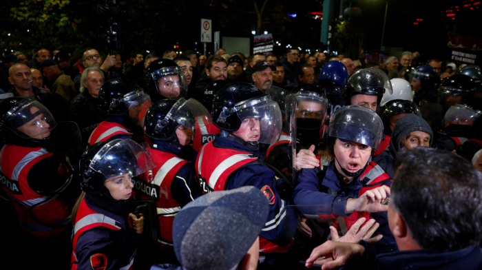 Protests turn violent in Tirana over Rama's leadership