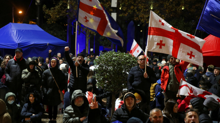 Protesters clash with Georgian police over government's EU application delay