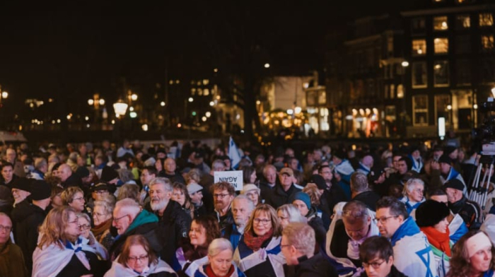 Thousands rally in Amsterdam against antisemitism