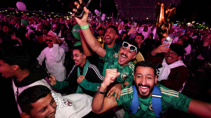 Saudi Arabia celebrates hosting 2034 FIFA World Cup
