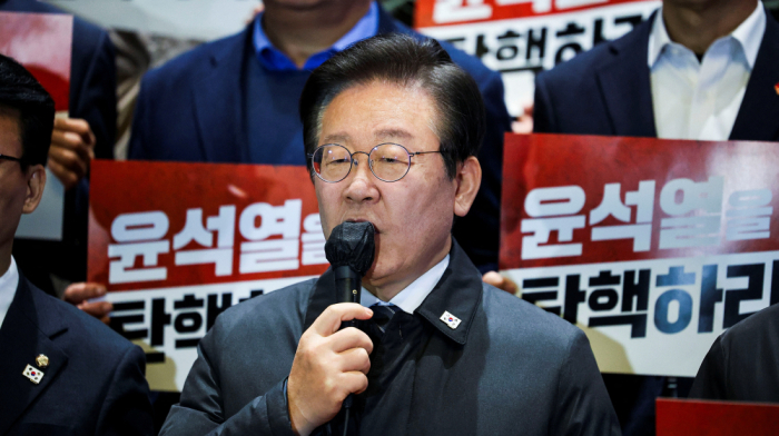 South Korea opposition leader Lee says impeaching Yoon best way to restore order