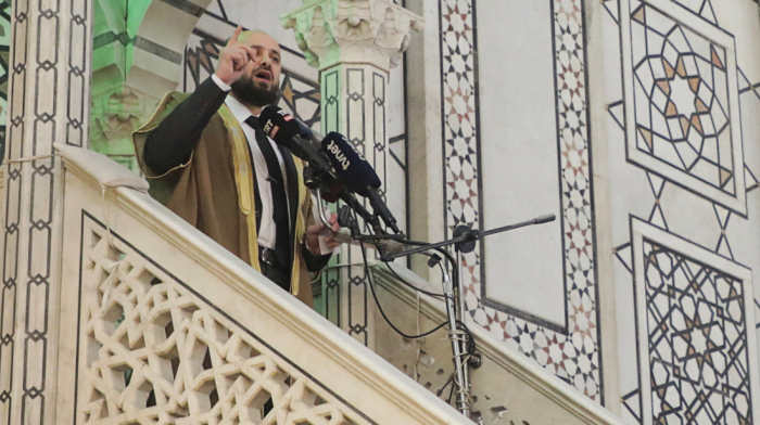 Syria's New Caretaker Prime Minister Delivers Friday Sermon at Umayyad Mosque