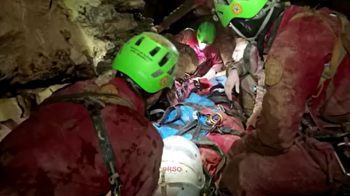 Cave explorer found alive in the Italian Alps