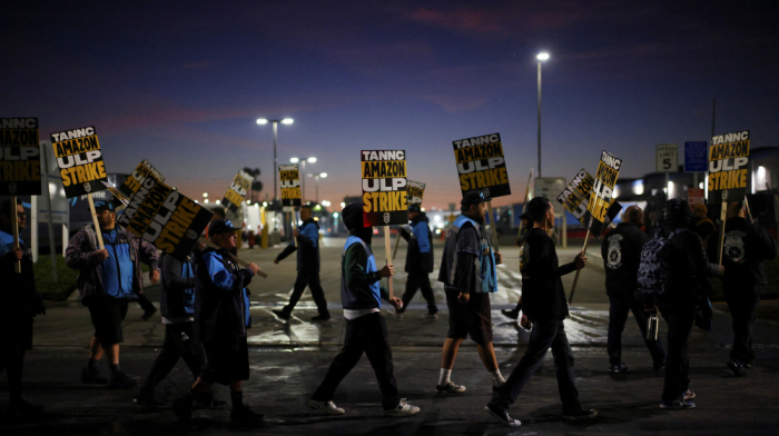 Amazon workers strike at several US warehouses