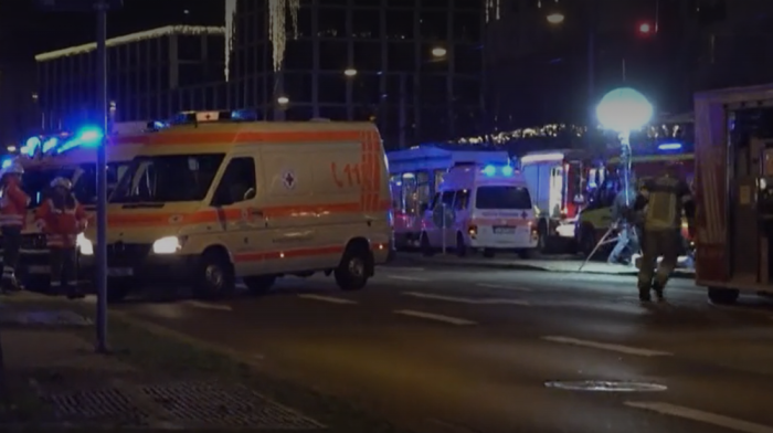 Car drives into crowd at Christmas market in Germany, reports say