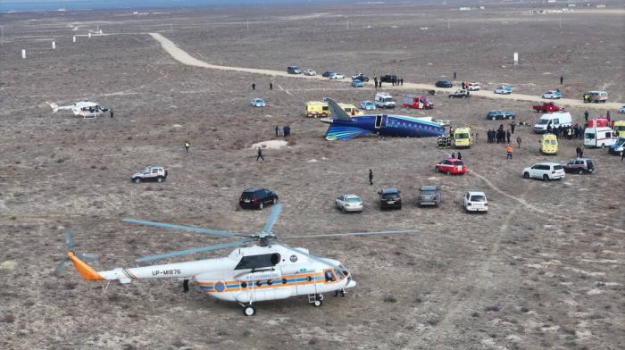 Azerbaijan Airlines passenger plane crashes near Aktau