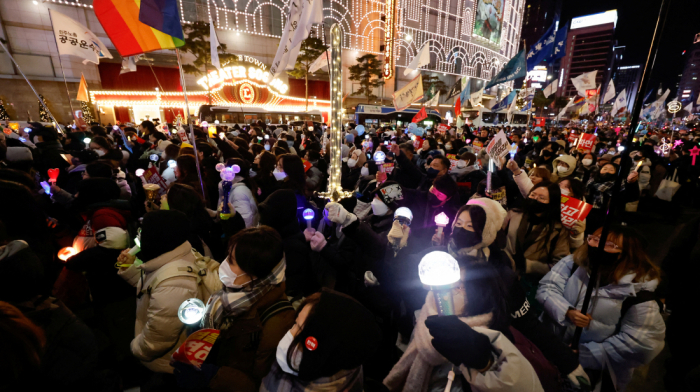 South Korea protest calls for resignation of president