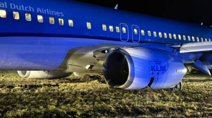 Dutch commercial flight veers off runway in Norway, all onboard unharmed