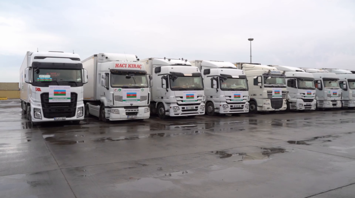 Azerbaijan sends first humanitarian aid convoy to Syria