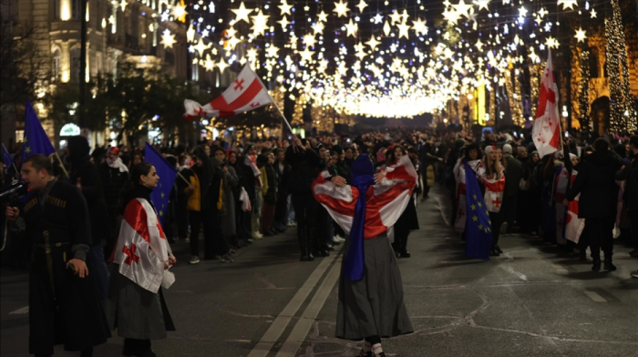 Pro-EU protests in Georgia continue into new year