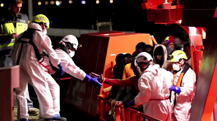 Spanish coast guard rescues 85 migrants near the Canary Islands