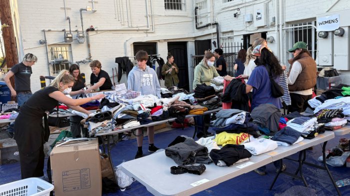 Hollywood celebrities clear their closets for fire aid