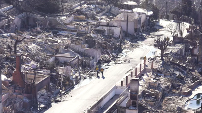 Destruction in Los Angeles: Palisades wildfire reduces area to ashes