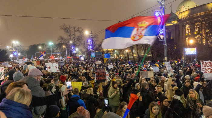 Tens of thousands join student-led protests in Belgrade