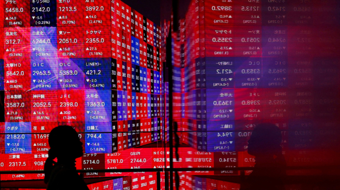 Global shares fall as China's AI push sparks concerns; dollar weakens