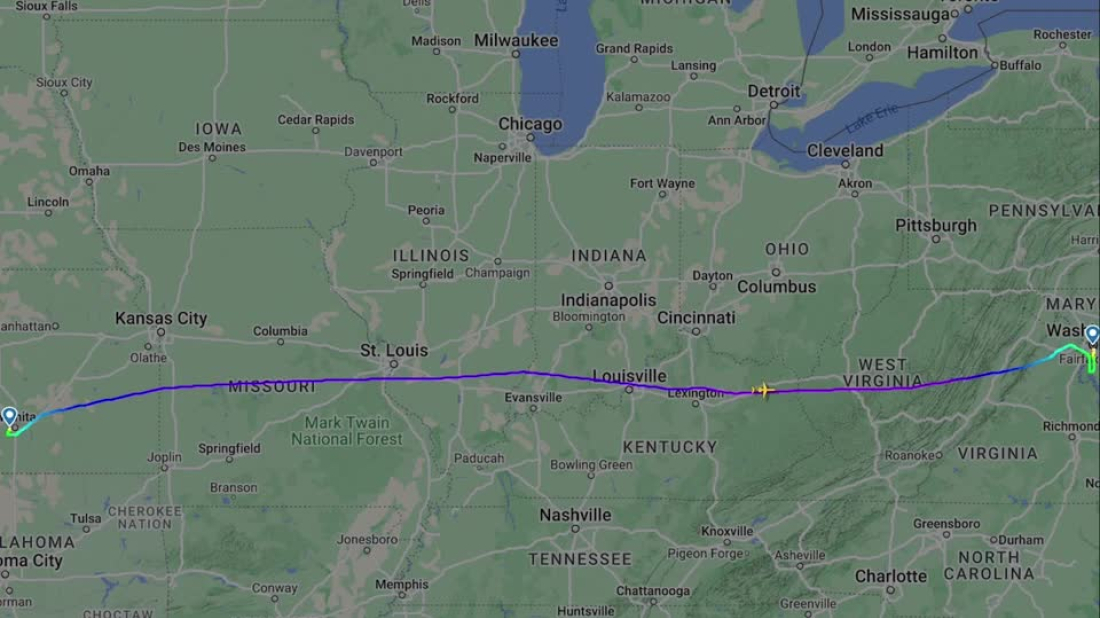 Flight tracker shows American Airlines jet path before crash