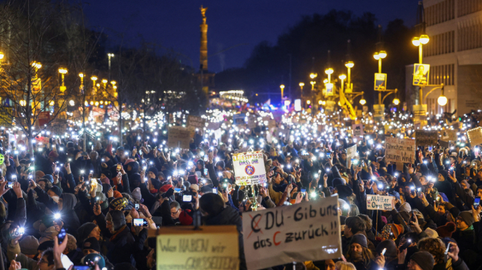 Thousands rally in Berlin against immigration bill backed by far-right