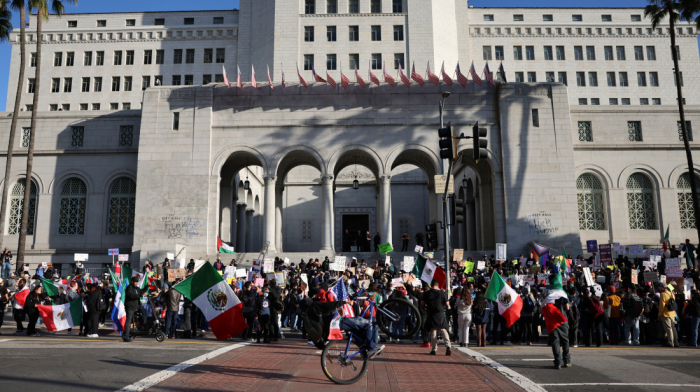 Protests erupt nationwide against Trump’s policies