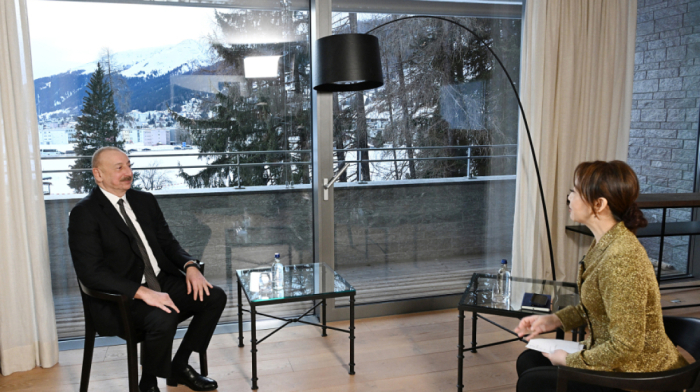 President Ilham Aliyev discusses Azerbaijan’s global strategy in Davos interview