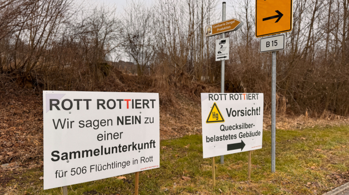 Protests in Germany over plans to house 300 refugees in small village