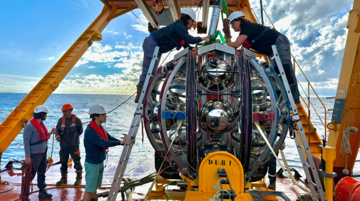 Deep-Sea Telescope Detects Ultra-High Energy Neutrino from Beyond Milky Way