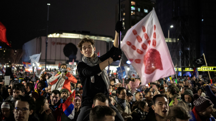 Anti-government protests erupt in Serbia over train station collapse