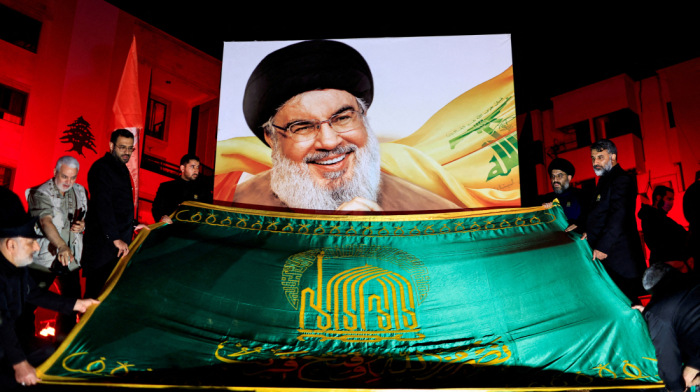 Crowds in Beirut get ready for funeral of Hezbollah's Nasrallah