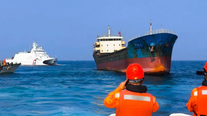 Taiwan detained China-linked cargo ship