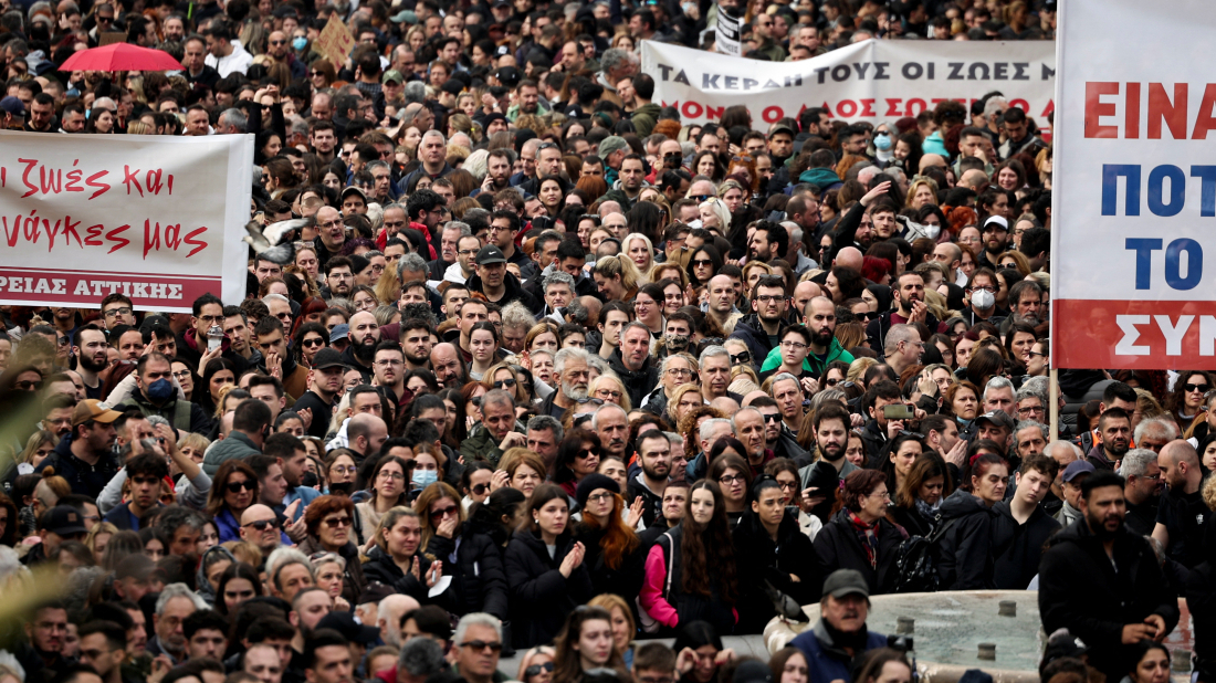 Mass protests in Greece mark second anniversary of deadly Tempi train crash