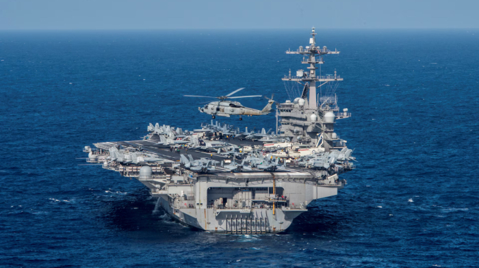 US aircraft carrier enters South Korean port as show of force