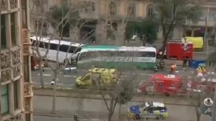 At least 34 injured in Barcelona bus crash, 4 fighting for their lives