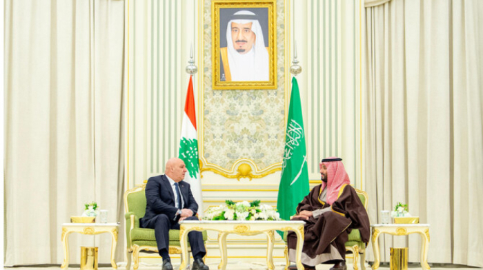 Saudi crown prince, Lebanese president hold official talks in Riyadh