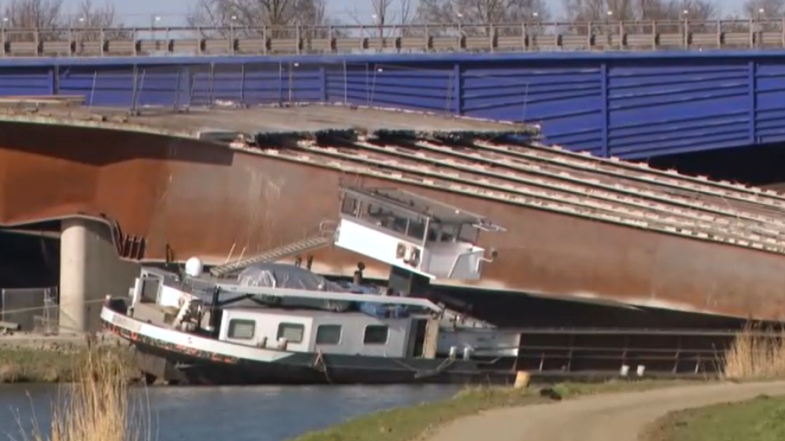 One dead in highway bridge collapse in Belgium