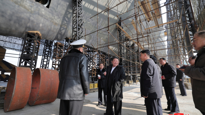 North Korea Unveils First Nuclear-Powered Submarine Under Construction