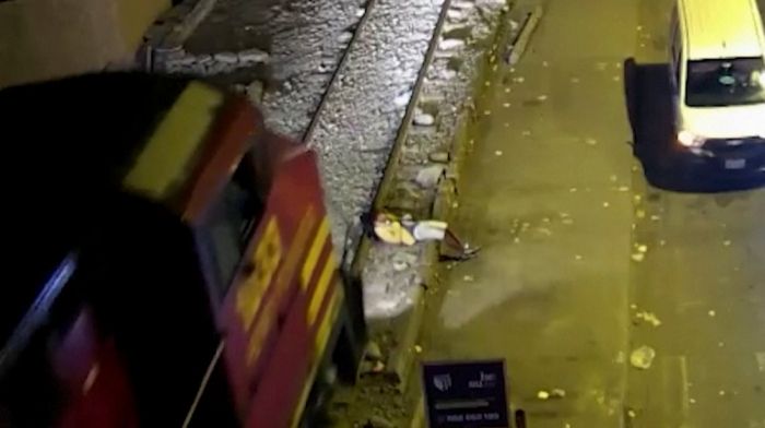 Man survives after being run over by a train