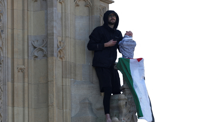 Man who climbed London's Big Ben with Palestinian flag tower arrested