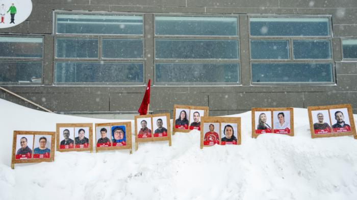 Greenlandic politicians debate in Nuuk before the March 11 general election