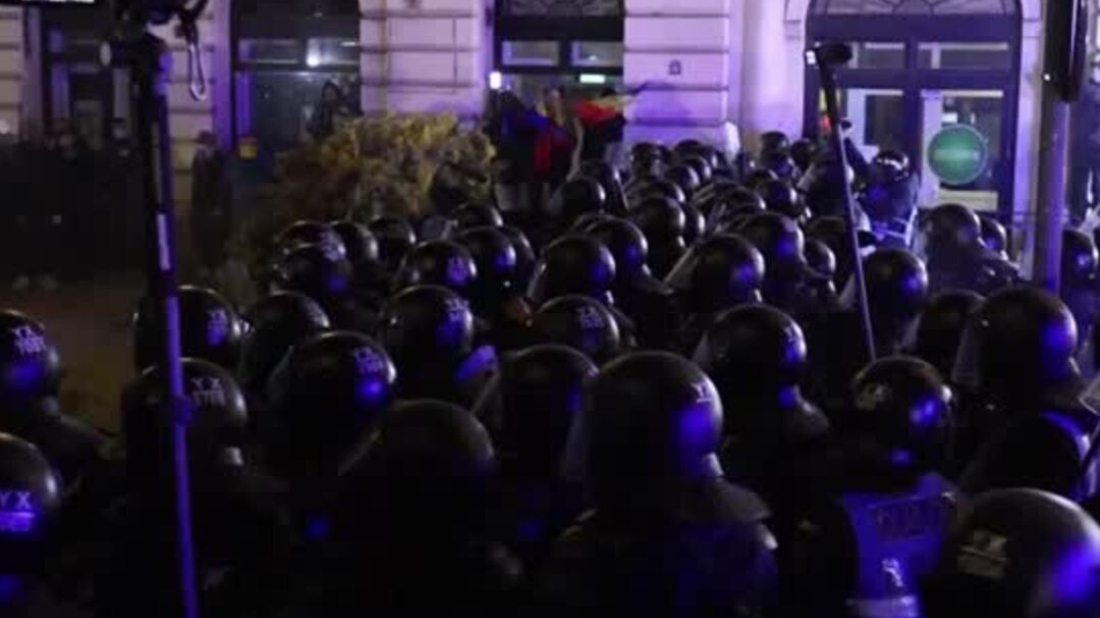 Supporters of Romania's Georgescu face off with police in Bucharest