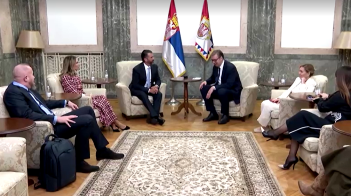 Trump Jr visits Serbian president in Belgrade