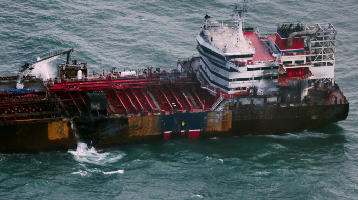 Salvage crews head to scene of jet fuel tanker crash off UK